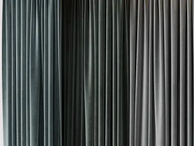 Hadi curtains 92 Low-poly 3D model
