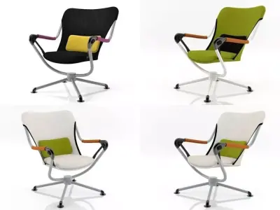 Waver lounge chair 3D model