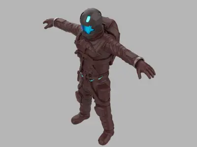 Concept  Astronaut Spacesuit 3D model
