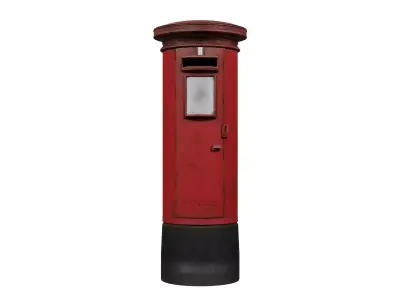 English Mailbox Low-poly 3D model