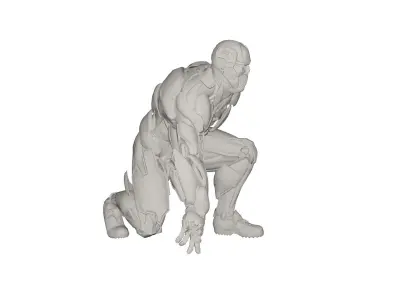 Superhero concept 3D model buy