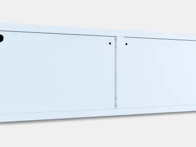 BESTA Shelf unit with doors 24 Low-poly 3D model