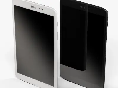LG G Pad V500 tablet Low-poly 3D model