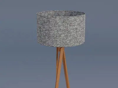 Floor Lamp Low-poly 3D model