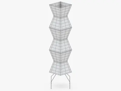 1451 - Floor Lamp Low-poly 3D model
