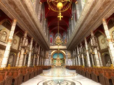 church interior 3D model