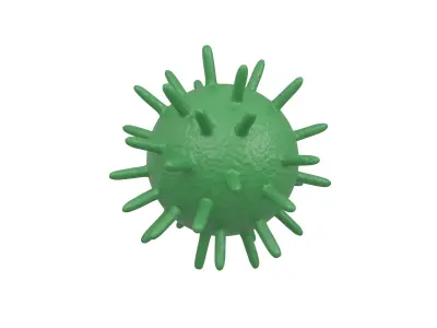 Virus v2 005 Low-poly 3D model
