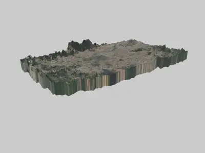 Sao Paulo City Low-poly 3D model