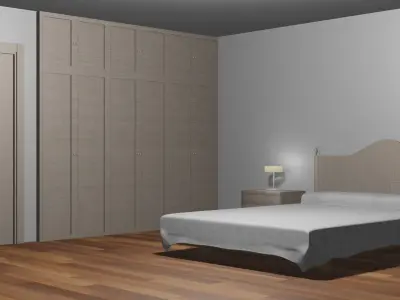 Rustic Bedroom 3D model