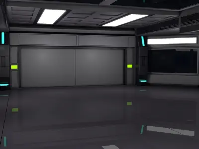 Sci Fi Interior 3D model