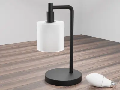 Table lamp loft style 3D model