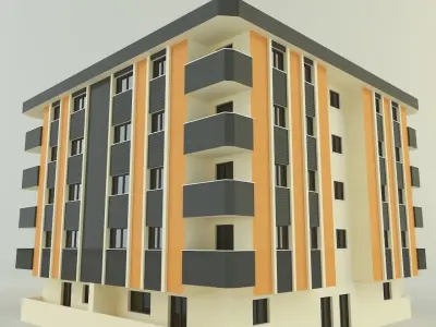 3d building 584 3D model