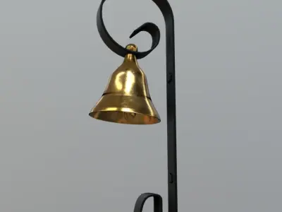 Door Bell 2  Low-poly 3D model