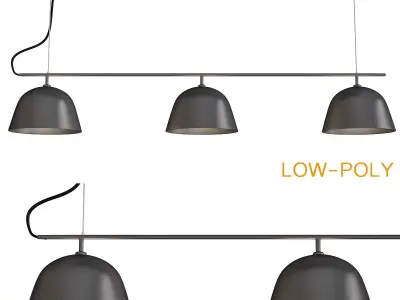 Ambit Rail Lampada a Sospensione Muuto low poly 3d model Low-poly 3D model