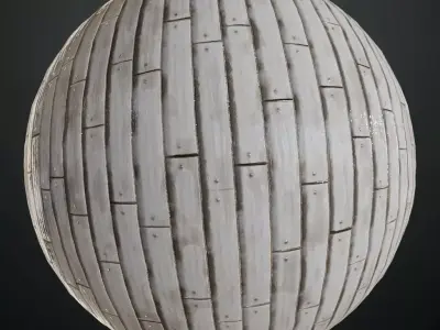 Stylized White Wood Planks Texture