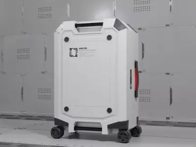 Sci-Fi Suitcase 3D model