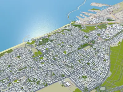 Ashdod Israel Low-poly 3D model