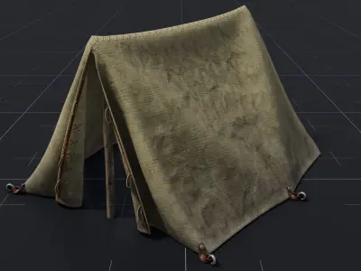 Camping Tent  Low-poly 3D model