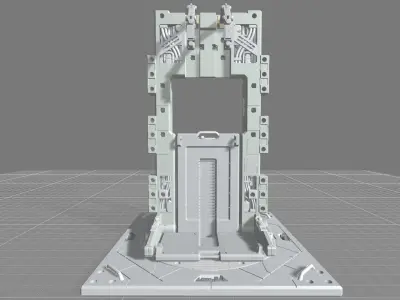 MHB08FMF-Full Mechanic Detail Mech Hangar Fixture Display 3D print model