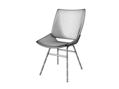 Shell Chair Upholstered 3D model