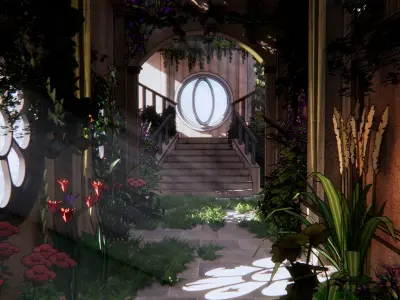 ancient temple 3D model