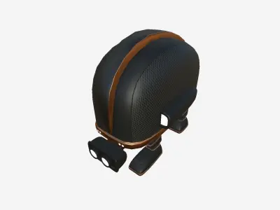 Turtleback Robot J08 Black Copper - SciFi Character Design Low-poly 3D model