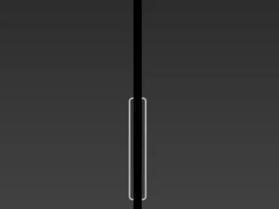 Modern Double Glass Door with Elegant Metal Frame Free 3D model