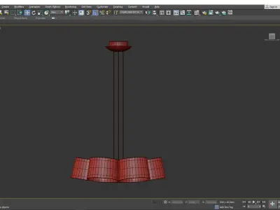 Marimba LED Pendant Low-poly 3D model