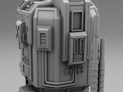 Martian factory 3D print model