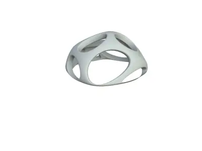 SciFi Cube Object No 53832 Low Poly Shape Low-poly 3D model