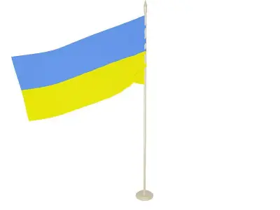Ukrainian flag 3D model
