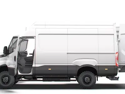 Iveco Daily Van L3H3 4x4 HQ Interior 2026 3D model