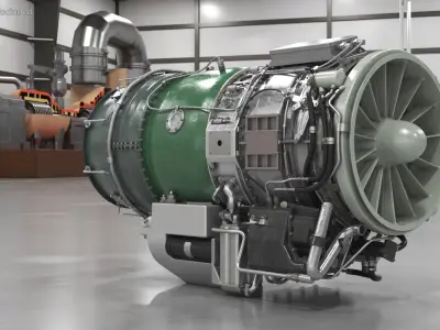  Jet Engine Turbine J85 
