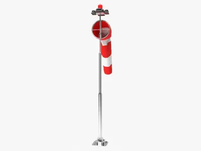Windsock wind sock on pole 3D model