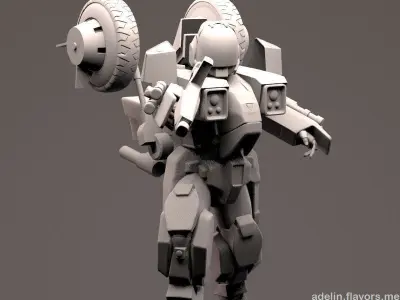 Mospeda Veritech Cyclone PBR 3D model