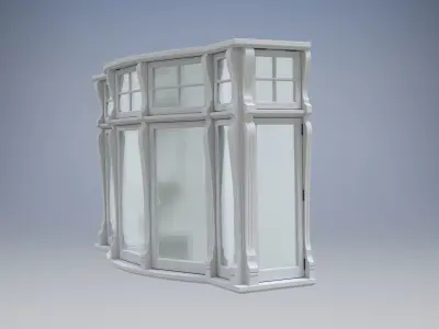 London casement bay window 3D model