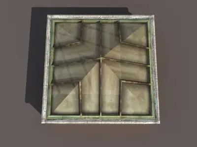 Skylight Window 2 Low-poly 3D model