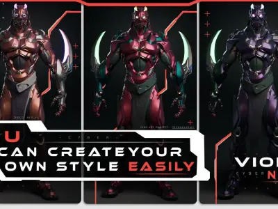 Robot 3 Low-poly 3D model