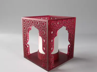Arabesque Votive Candle Holder 3D print model