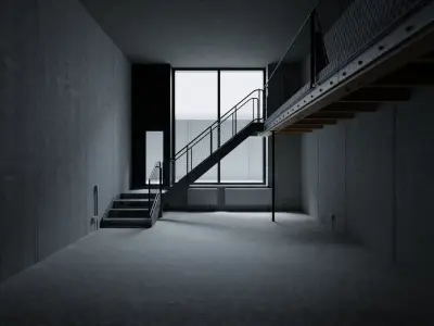 Photo Realistic Interior Scene Low-poly 3D model