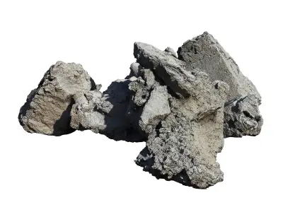 Debris rock Low-poly 3D model