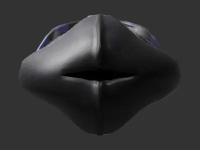 Placoderm skull with paint 3D print model