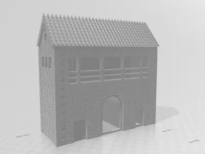 Medieval Gate for wargaming 3D print model