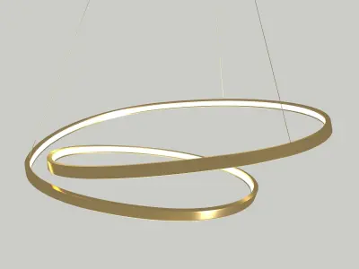ECOJAS Modern led chandelier 3D model