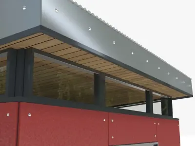 Modern Storage Shed 3D model