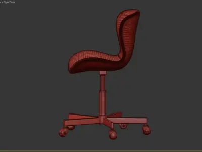 Batilda Adjustable Height Swivel Office Chair 3D model