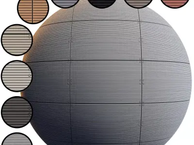 Facade Panel EQUITONE - PBR - 4K - PNG - SBSAR Low-poly 3D model