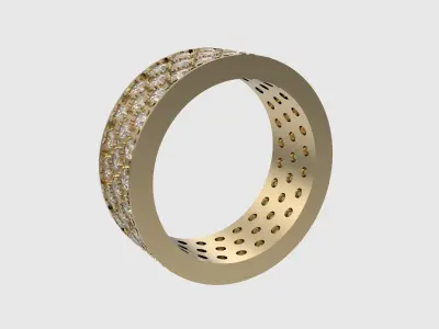 Brilliant Pave Eternity Band JDBCo 3D print model