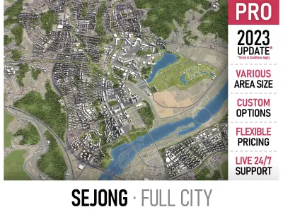 Sejong Low-poly 3D model