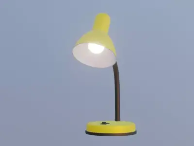 Simple desk lamp 3D model purchase
